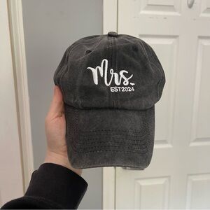 Amazon Faded Black/Charcoal Gray 'Mrs. EST 2024' Hat